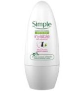 SIMPLE Roll-On Invisible AP V&Peach 50ml