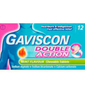 Gaviscon Tablets Double Action Mint 12s