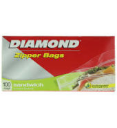 Diamond Bags Sandwich Zipper 100s