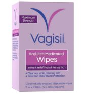 Vagisil Wipes Anti Itch 12’s