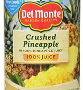 Delmonte Pineapple Crushed In Juice 20oz