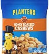 Planters Cashews Honey Roasted Bag 3oz