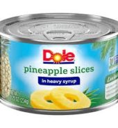 Dole Pineapple Slices In Syrup 8.25oz