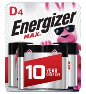 Energizer Batteries Max D 4’s