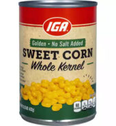 IGA Corn Whole Kernel No Salt 15.25oz