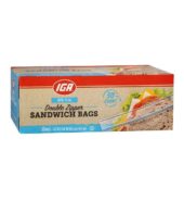 Iga Sandwich Bags Snap and Seal 50’s