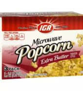 Iga Popcorn Butter Microwave 10 oz