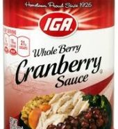Iga Sauce Cranberry Whole 14oz