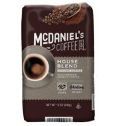 McDANIELS Coffee House Blend Ground 12oz