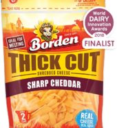 Borden Shred Cheese Thick Cut Sharp 8oz