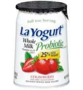 La Yogurt Whole Milk Strawberry 6oz