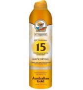 Aus Gold Spray Sunscreen Clear Spf15 6oz