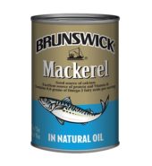 Brunswick Mackerel In Natural Oil 425g