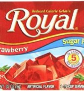 Royal Gelatin Strawberry Sugar Free .3oz