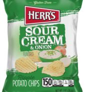 Herrs Chips Potato Sour Crm & Onion 1oz