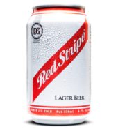 DG Red Stripe Lager Beer 330ml