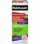 Robitussin Multi Cough Cold+Flu Night 4z