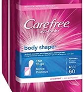 Carefree Pantyliner Body Shape To Go 60