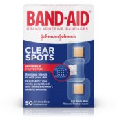 Band-Aid Bandage Clear Spots Asst 50ct