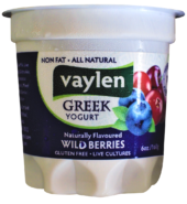 Vaylen Yogurt Greek Wildberries 160g