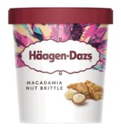 Haagen-Dazs Ice Cream Macadamia Nut Brittle 16oz