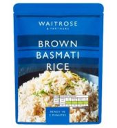Waitrose Rice Basmati Brown 250g
