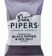 Pipers Crisps Blk Pepper & Sea Salt 150g