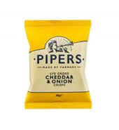 Pipers Crisps Cheddar & Onion 40g