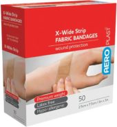 Aeroplast Fabric Bandages Prem 1″x3″ 50c