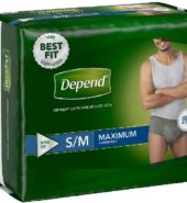 Depend Briefs Max Absorb Small/Med 20’s