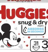 Huggies Diapers Snug & Dry Jumbo#3 31’s