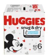 Huggies Diapers S6 Snug & Dry 62’s