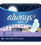 Always Pads Maxi Overnight Ex Heavy 20’s