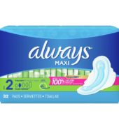 Always Pads Maxi Long S2 Sup w Wings 32s