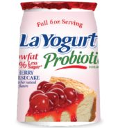 La Yogurt Probiotic Org Chry Ccake 6oz