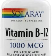 SOLARAY Capsules VitaminB 12 1000mcg 90s