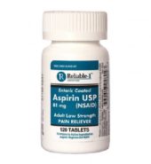 Reliable Tablets Aspirin 81mg 120’s