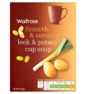 Waitrose Soup Cup Potato and Leek 100g