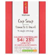 Waitrose Soup Cup Tomato and Basil 66g