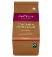 Waitrose Coff Beans Colomb Bld 227g