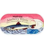 Waitrose Anchovy Fillets in O Oil 50g