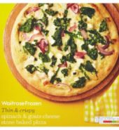 Waitrose Frozen Pizza Spin & Goats Cheese 398g