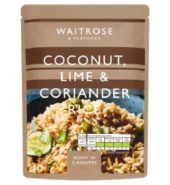 Waitrose Rice Coconut Lime & Coriander
