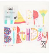 Waitrose Napkins Happy Birthday 16’s