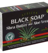 African Soap Black Shea & Aloe 100g