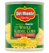 Delmonte Fresh Cut Whole Kernel Corn No Salt 8.75oz
