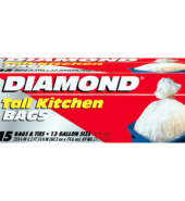 DIAMOND Tall Kitchen Bags 24×29 15’s