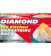 DIAMOND Tall Kitchen D/string Bags 20’s