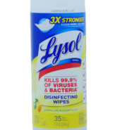 Lysol Disinfectant Wipes Lemon lime 35s