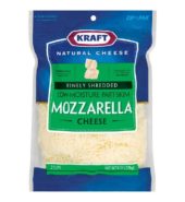 Kraft Cheese Shred Finely Mozzarella 8oz
